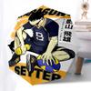 1pc Karasuno Volleyball Team Logo Umbrella Automatic Opening Closing, Portable 3-Fold Design, 8-Bone Iron Frame, Outdoor, Ideal Gift for Fans, Travele