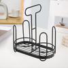 Disposable Cup Holder Paper Cup Dispenser Iron Art Durable Cup Storage Rack for Countertops Kitchen Coffee Stations Multifunctional Cup Organizer