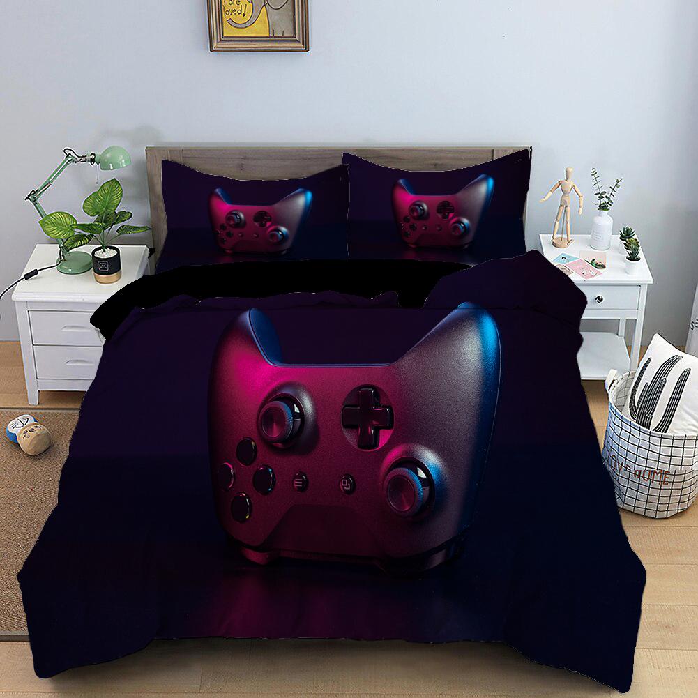 RunGrape Комплект постельного белья с пододеяльником Двуспальный Полуторный Квинсайз Кингсайз 240x220 Скандинавский Чехол на кровать 135 Евро Постельное белье Игровое Постельное белье 200x200