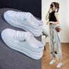 Korean Version Ins Little White Shoes Female Tide Students Spring New Thick-soled Muffin Shoes Female Street Shot Board Shoes Female K6615