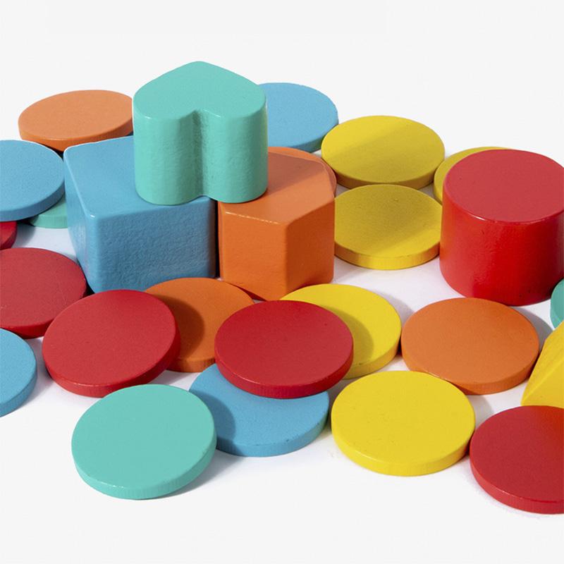 Детский деревянный ящик для классификации по цвету и форме, геометрическое познание, обучающее пособие, настольная игра, развивающие игрушки для детей