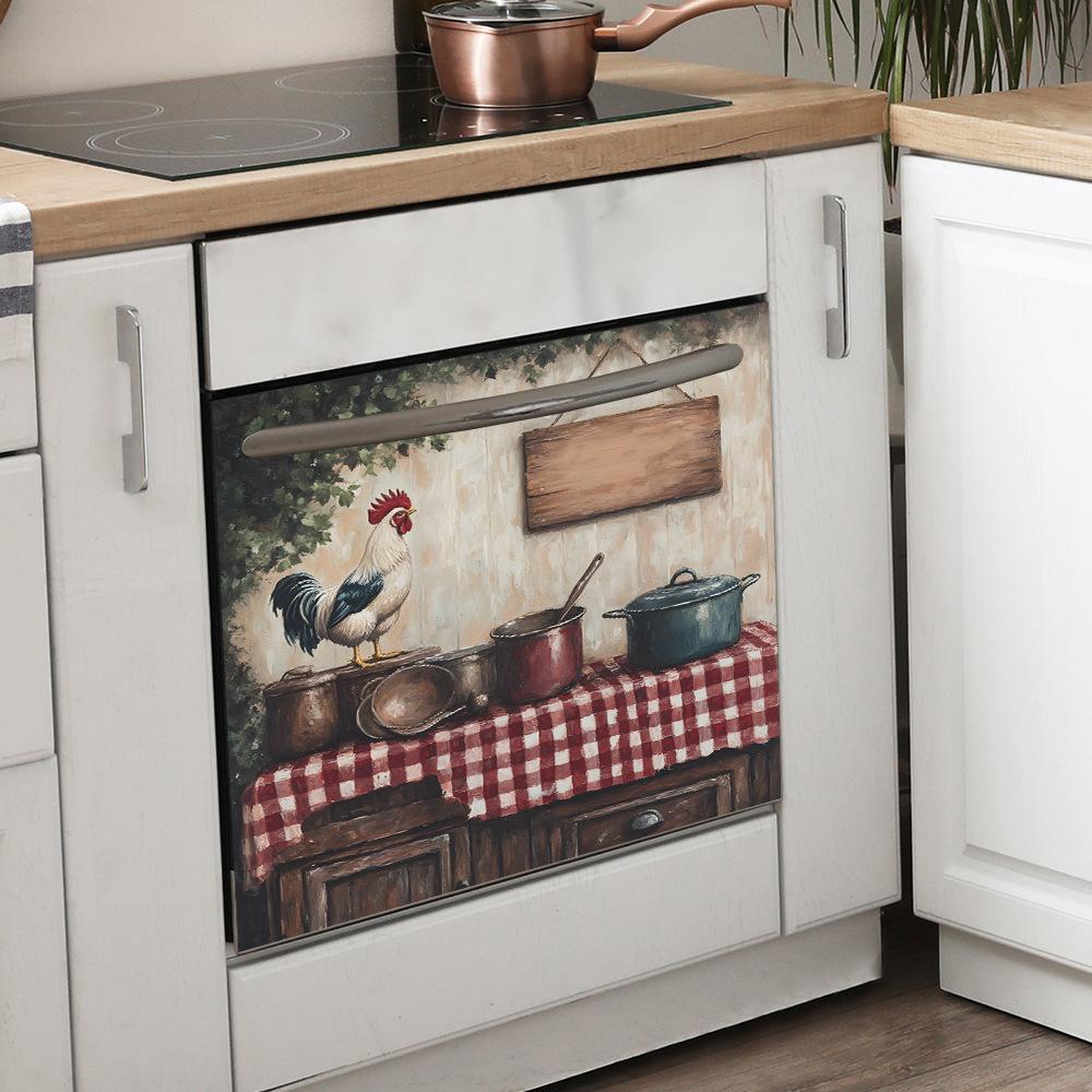Деревенский петух кухня столовая шкаф домашний фон украшение декоративные наклейки