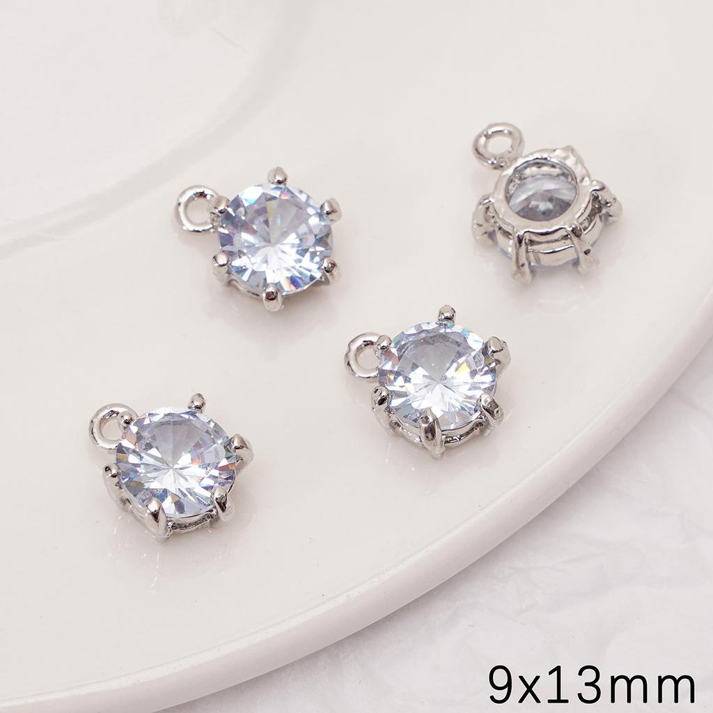 Набор блестящих металлических подвесок для изготовления украшений своими руками с дизайном сердца, ключа и цветка