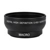 0.45X Magnification High Definition Wide Angle Lens for 49mm Mount Camera