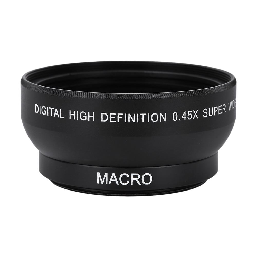 0.45X Magnification High Definition Wide Angle Lens for 49mm Mount Camera