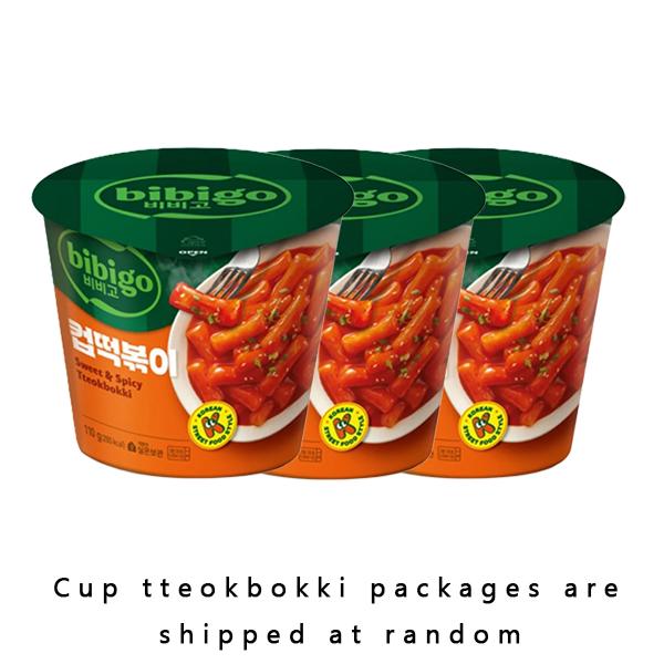 bibigo Cup Tteokbokki/ Spicy Stir-Fried Rice Cakes (Original, Rosé, Cheese)