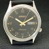 ВИНТАЖНЫЕ АВТОМАТИЧЕСКИЕ ЧАСЫ SEIKO 7019A ЯПОНИЯ МУЖСКИЕ ЧАСЫ С ЧЕРНЫМ ЦИФЕРБЛАТОМ a500084-2 R151a-a500084