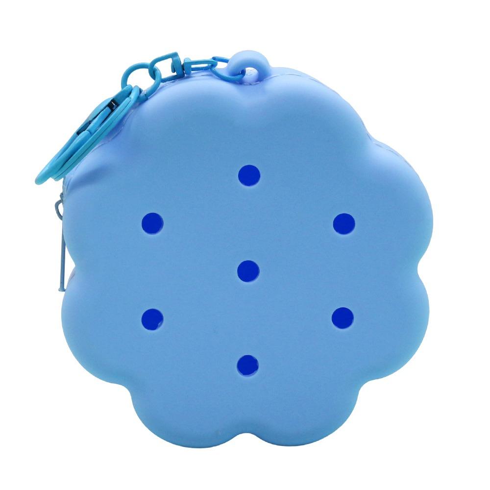 Gift Idea Cloud Flower Silicone Wallet Zipper Closure Soft Silicone Coin Purse Travel Organizer Mini Size Card Holder Women Use