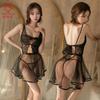 Meilikou sense of fun mesh see-through uniform wedding dress pure desire wind women's private house suspender skirt