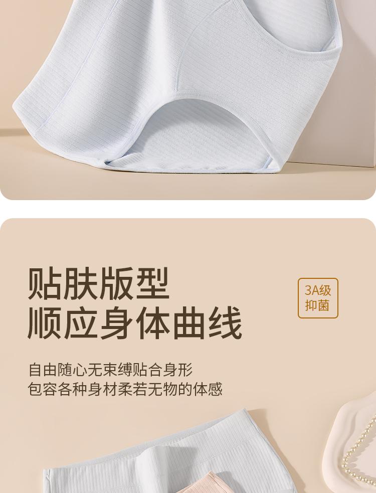 Women's Double-Sided Brushed Extended Crotch Underwear (3 Pairs)