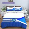 FC Dynamo Kyiv Pattern Bedding Quilt Set  Home Decoration  Gift (1 * duvet cover + 2 * pillowcase  without core)