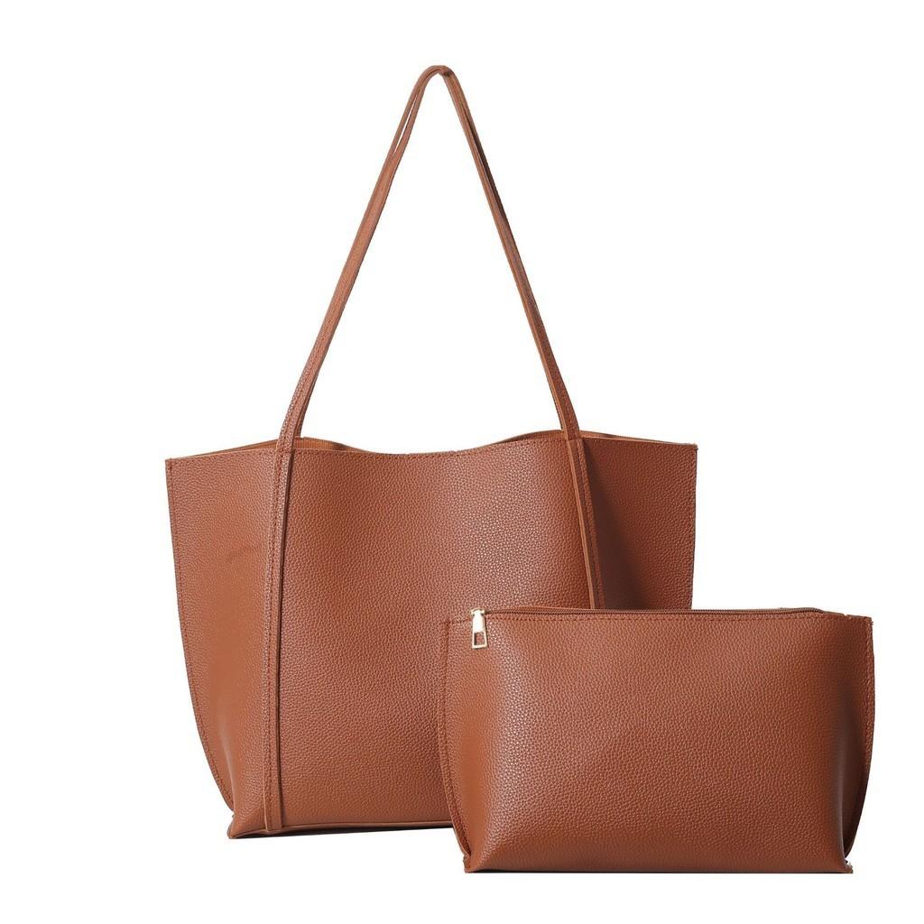 Стильный городской минималистичный набор из двух больших сумок-тоут для повседневного использования