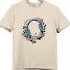 Headphones T Shirt Music Lover DJ Gamer Audio Sound Wave Graphic Tee