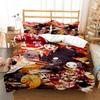 Anime Demon Slayer Bedding Set Japanese Cartoon Bed Linen 200x220 Teens Girls Twin Single Queen King Full Duvet Cover Sets