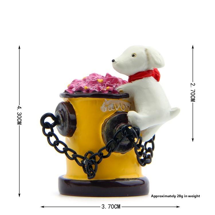 Dog Small Fire Hydrant Resin Ornament For Scene Decoration And Use Gifts