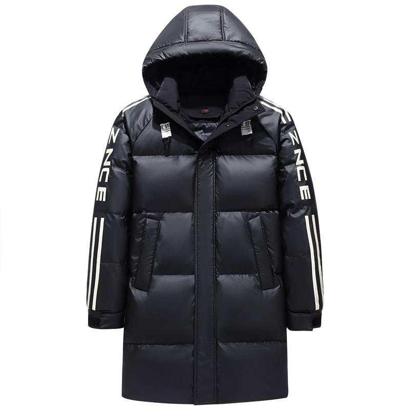 Unisex Winter Long Puffer Jacket For Men and Women 2023 New Thicken Warm 90% White Duck Down Coat Winter Hooded Parkas