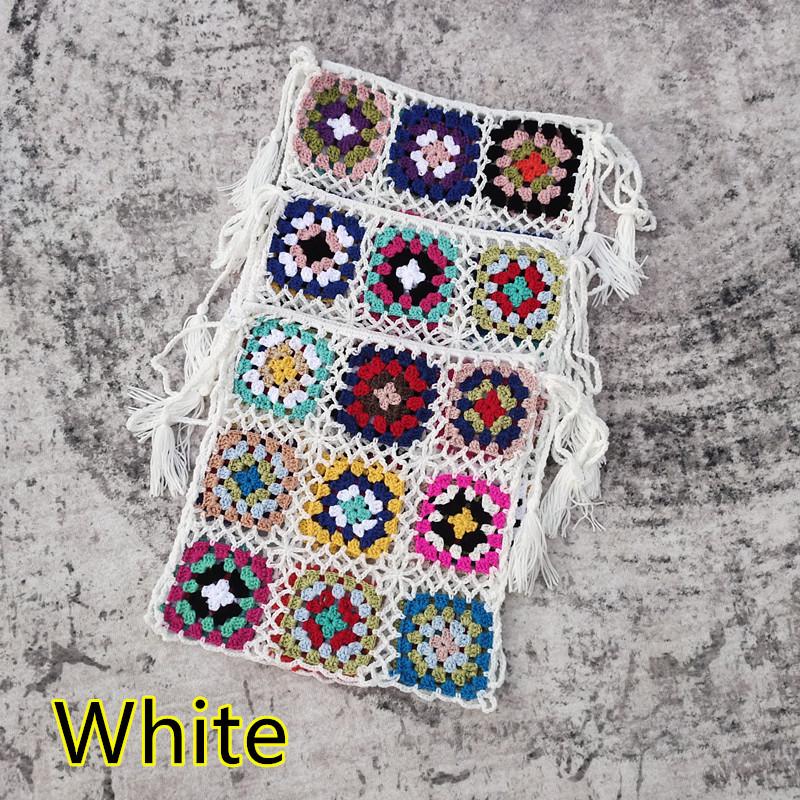 Вязаный крючком купальник бикини и мини-юбка ручной работы