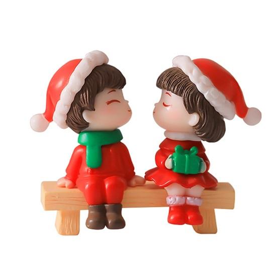 Мультяшный стул для пары, фигурки из смолы, миниатюрный сказочный садовый декор, настольные украшения, аксессуары для кукольного домика