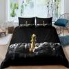 Шахматы Комплект пододеяльника Шахматы Спорт Игры Постельные комплекты Клетчатый плед Буффало Чехол для одеяла Цветы Клетчатый чехол для одеяла Квин