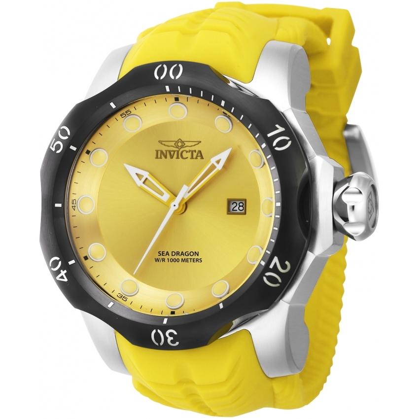 Б/у Высоко водонепроницаемый Модель YellowSea Dragon INVICTA Venom 45492 Invicta Venom