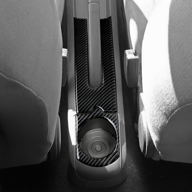 For SEAT Cordoba Ibiza 6L (2002-2009) Trim Accessories Carbon Fiber Interior Sticker. Car Center Console Gear Shift Panel Cover.