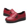 Granny Shoes for Women,Leather Comfort Flats for Elderly Mother,Non-Slip Soft Sole Shoes