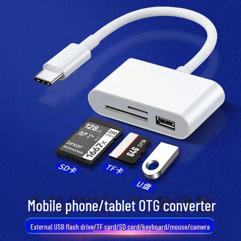 Multi-Function Type-C Card Reader for Android and PC - OTG 2.0 SD/TFU Compatible