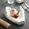 Creative White Hand-shaped Ceramic Plates El Special-shaped Chinese Plates Special Club High-end Restaurant Dessert Tableware