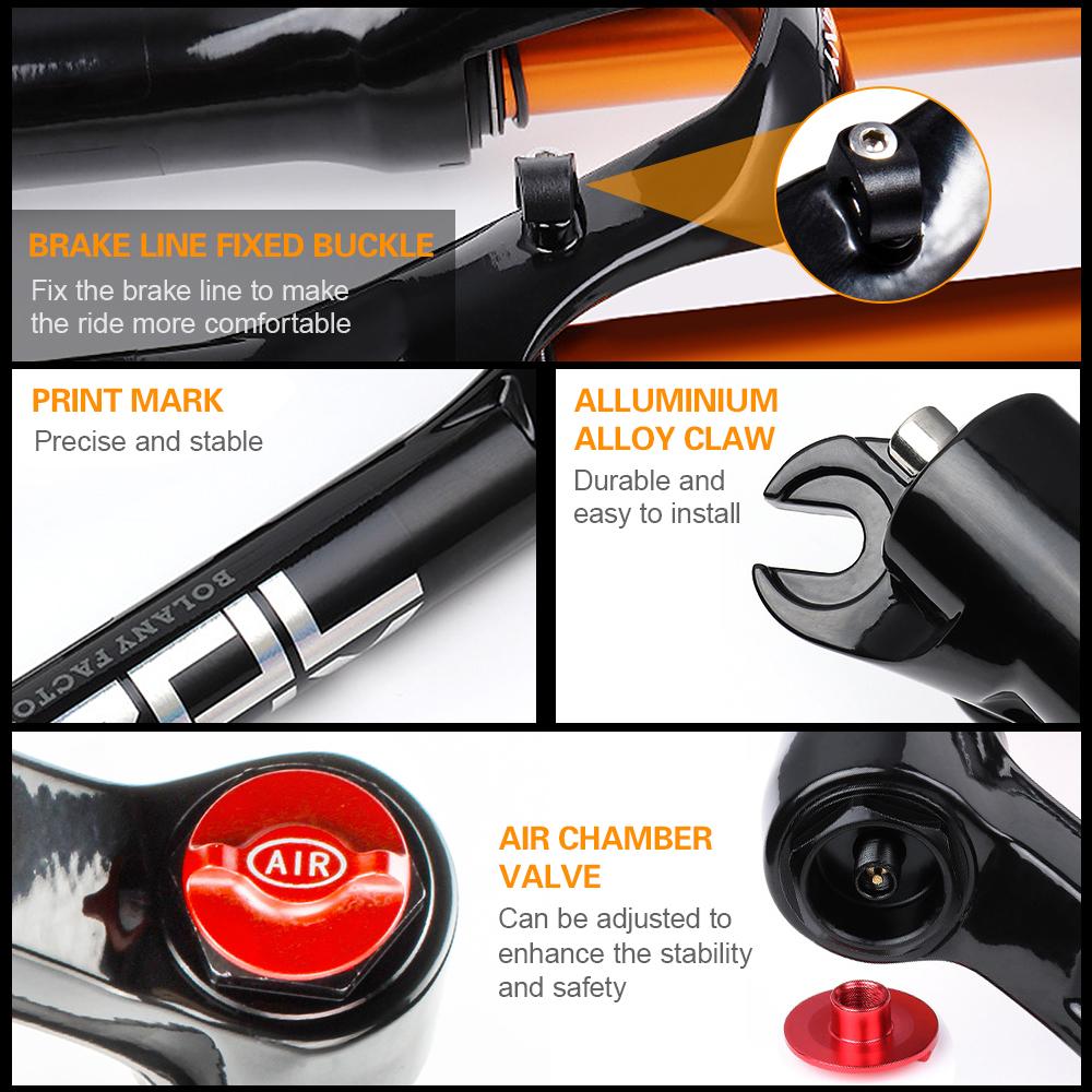 Сверхлегкая 29-дюймовая пневматическая передняя вилка для горного велосипеда с дистанционным управлением, велосипед из магниевого сплава