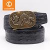 New 2021 Men Belts Automatic Buckle Dragon Metal Buckle Belts Brand Crocodile Pattern Belt Vintage Jeans Ratchet Belt LD104