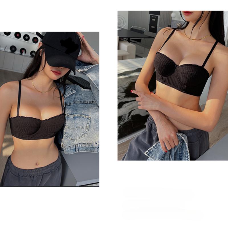 Summer 6 Color Sexy French 1/2 Cup Push Up Bra Set Fashion Women Lace Thin Cup Underwear Romantic Lavender Bras and Thong Set