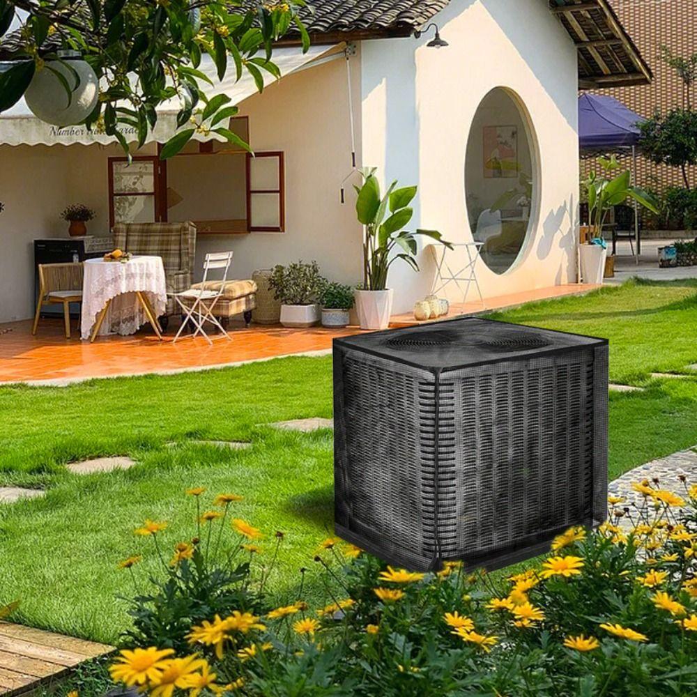 Сетчатый чехол для наружного кондиционирования воздуха, всесезонный чехол для наружного блока от пыли