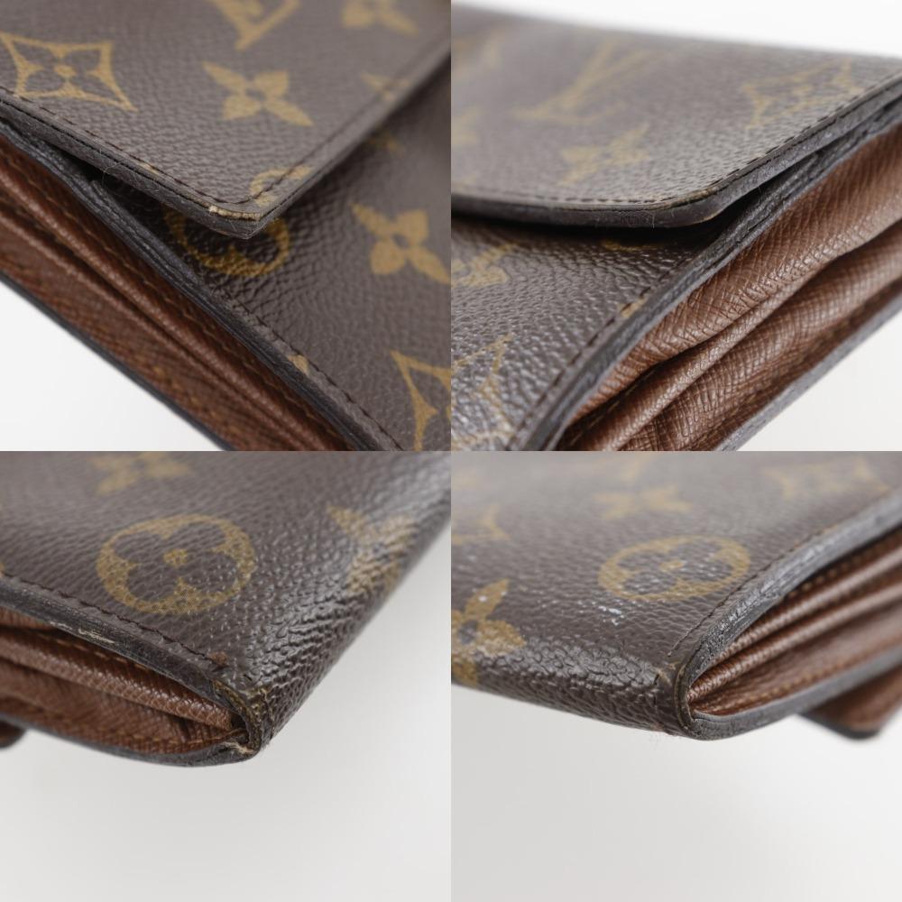 Louis Vuitton Portefeiulle Sarah Purse M61734 Brown Monogram Canvas Unisex Used