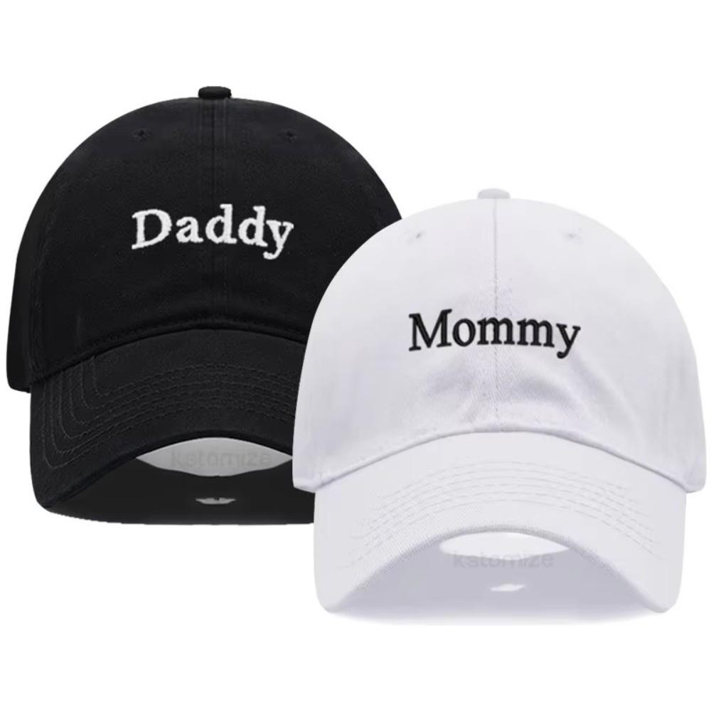 Letter Embroidered Parent Matching Baseball Cap Cotton Dad Hats For Man Women