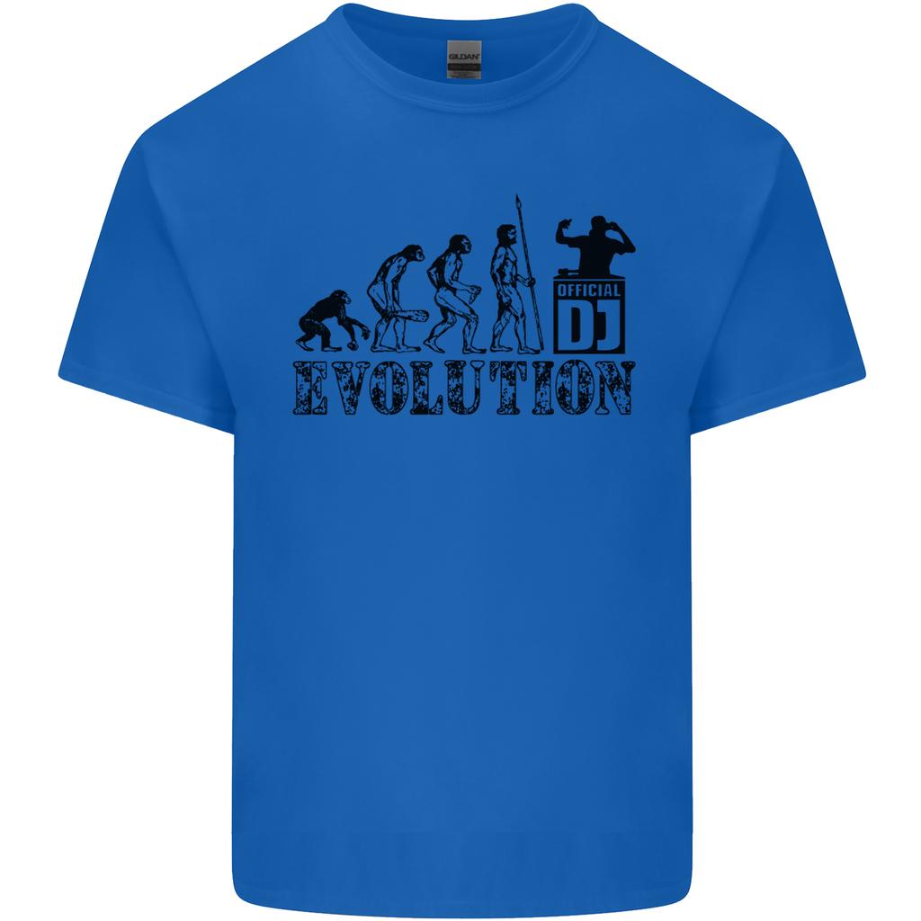Evolution of a DJ Music DJing Vinyl Decks Unisexs Light Cotton TShirt