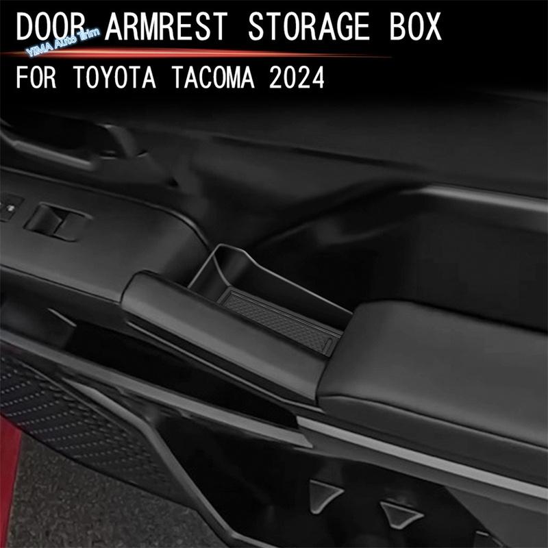 Center Central Armrest Storage Box / Inner Door Container Organizer Tray Cover For Toyota Tacoma 2024 2025 Accessories