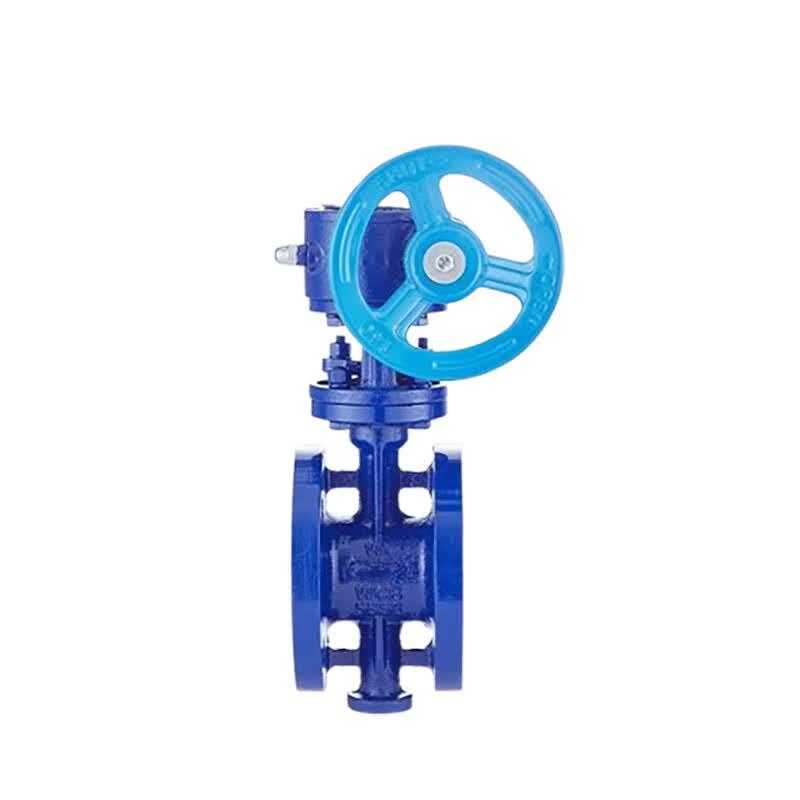 KUNMAO D343H-16C Ручной фланцевый чугунный дисковый затвор