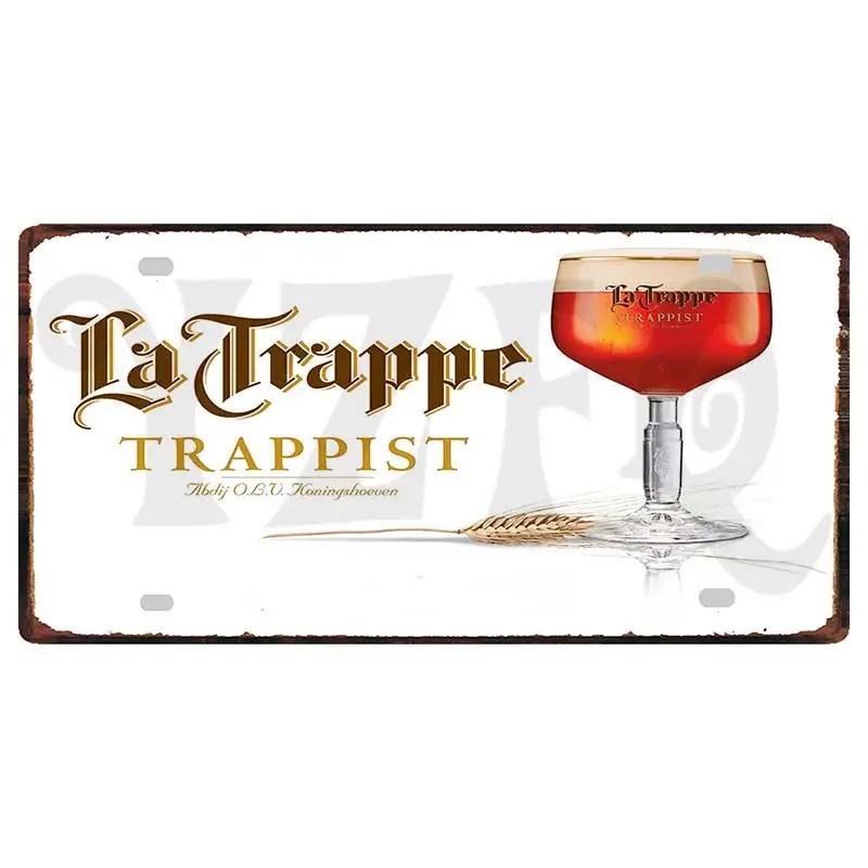 Металлическая табличка Бельгийское пиво 6x12 дюймов Duvel Jupiler Zot Пластина для стены Дома Ресторана Ремесленное Декорирование 30X15CM DC-1636A