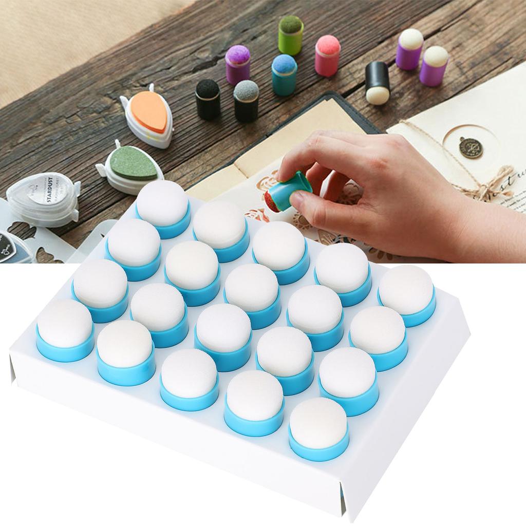 20 шт. Губка-мазки для рисования, граффити, размазывания, раскрашивания, пальчиковые кроватки, инструмент