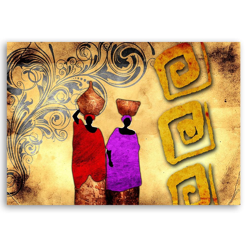 Canvas Print Painting Africa Colourful Women