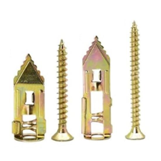 20/100 шт. самосверлящий анкерный винт, сверхмощный стальной расширительный винт без дрели, полка для телевизора, занавеска для шкафа, гипсокартон, набор металлических саморезов