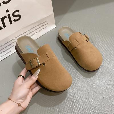 Новые модные классические тапочки из пробки женские уличные пробковые противоскользящие мюли женские туфли с поддержкой свода стопы сандалии женские сабо женские сабо
