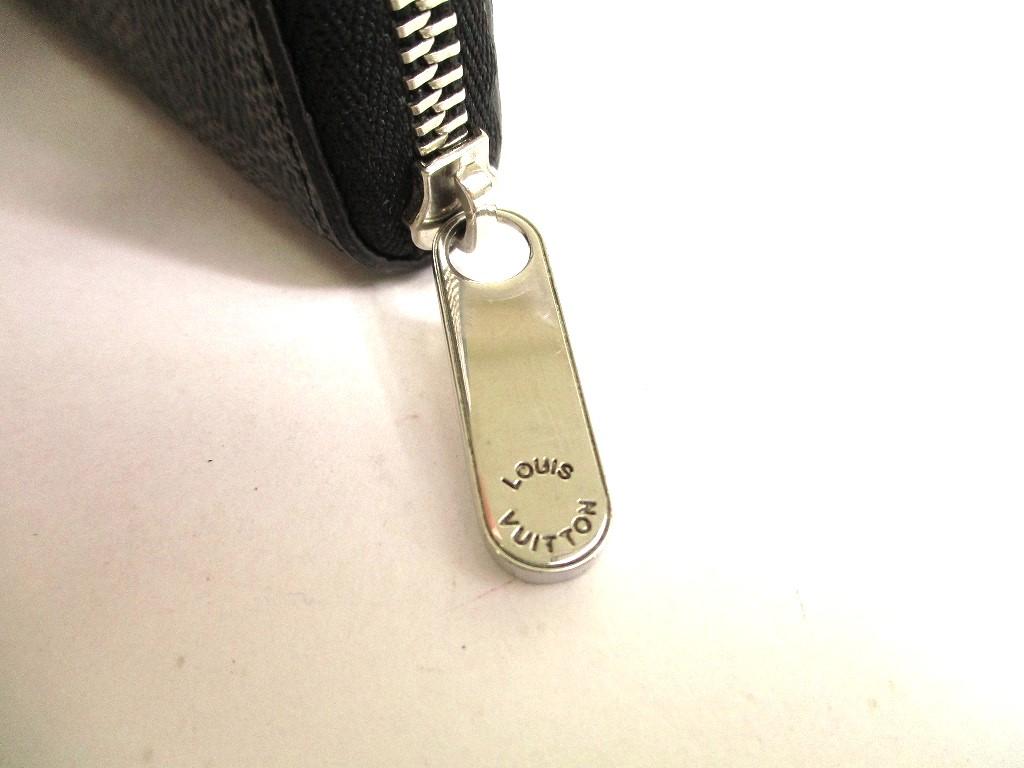 Оригинальный кошелек LOUIS VUITTON Damier Graphite с молнией для монет №9861 Отремонтирован продавцом