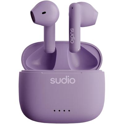 Sudio Беспроводные наушники A1 с открытым типом, совместимые с iOS и Android, водонепроницаемые по стандарту IPX4, скандинавский дизайн, устойчивый подарок для ЦУР [] (фиолетовый)