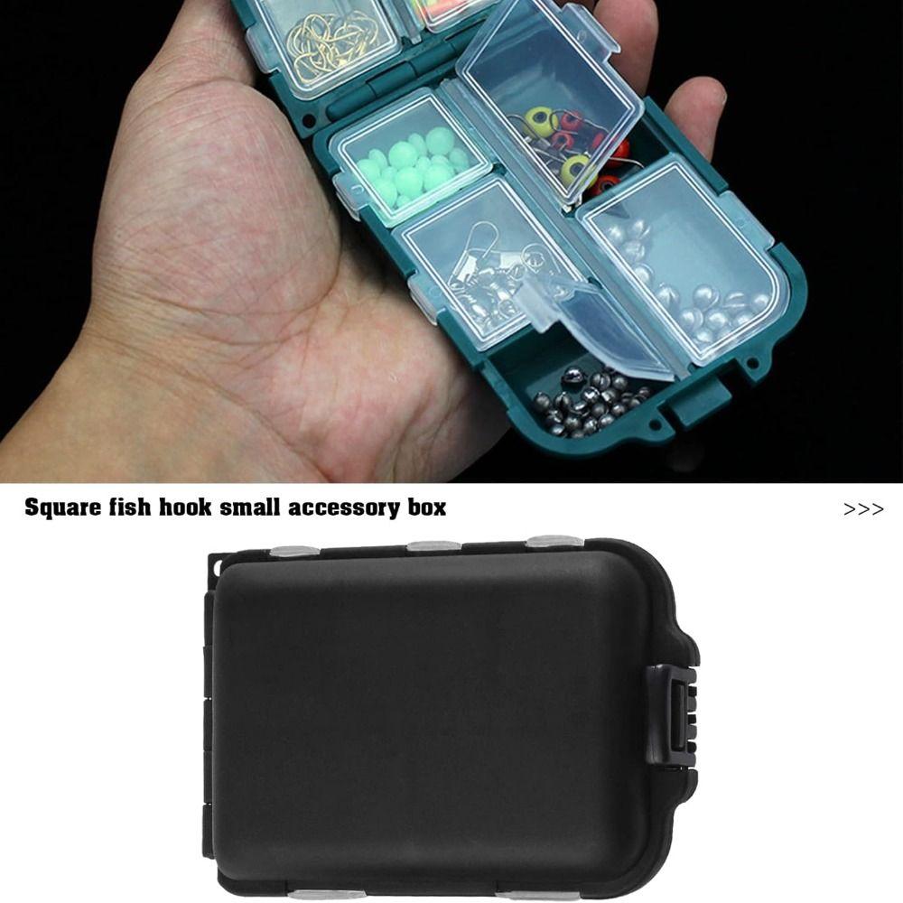 10 Compartments Case Hooks Thickened Lure Baits Storage Box For Storing Swivels Jigs Hooks Sinker