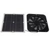 13,5-дюймовый вентилятор на солнечной батарее 100 Вт Круглый Эффективное охлаждение Комплект вентилятора с солнечной панелью Для теплицы Курятника Собачьей конуры