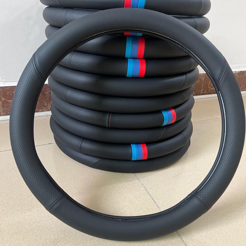 High Quality Leather Car Steering Wheel Cover Anti slip and Wear-resistant Car Steering Wheel Cover Factory Direct Sales