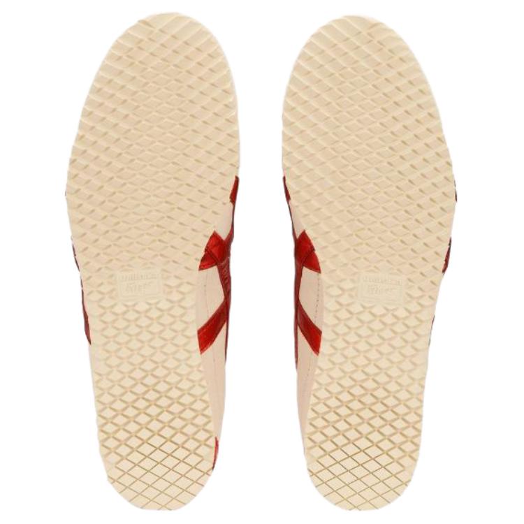 ONITSUKA TIGER MEXICO 66 Тренировочные кроссовки Армии Германии Унисекс Бежевый Красный 1183C522-200
