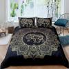 Bohemian Elephant Duvet Cover Set Mandala Bedding Set Twin for Boys Kids Exotic Animal Polyester Comforter Cover with Pillowcase