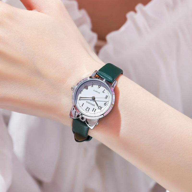 Студенческие женские часы для девочек, женские часы, милые детские кварцевые часы с поясом Bow Love Digital